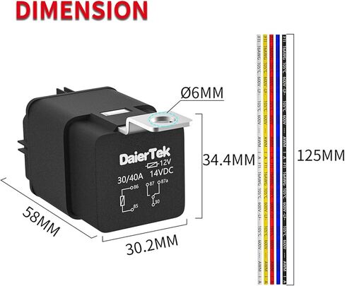 12 Volt Automotive Relay, v, 12v Waterproof, 4 pin in Kuwait