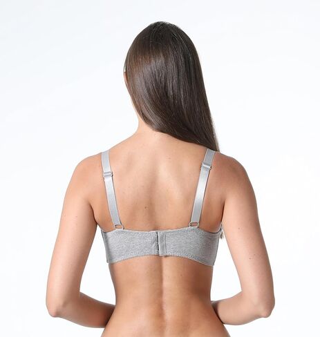 تي شيرت Underwire نسائي من القطن حمالات صدر مكونة من 6 قطع للارتداء اليومي طقم حمالة صدر مريح بتغطية كاملة من A إلى DDD Cups Bra in Kuwait