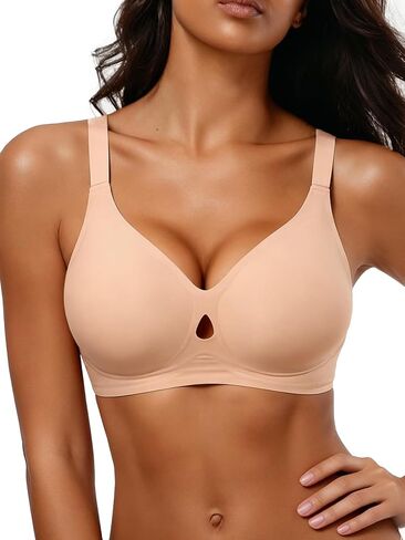 Bras for Women Wireless Supportive Bralette Push Up Full Coverage Everyday Bras No Underwire Seamless Comfort T-Shirt Bra in Saudi Arabia