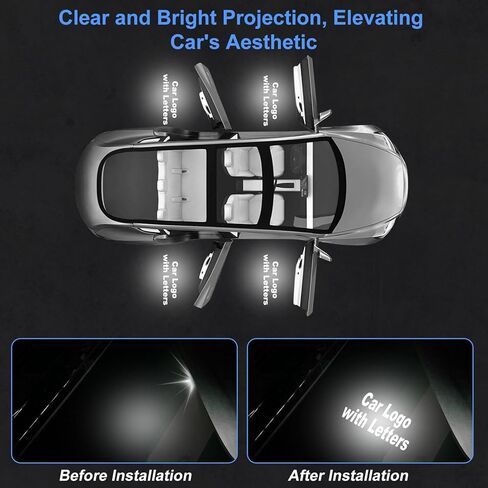 4 قطع أضواء باب السيارة بشعار متوافق مع إنفينيتي Q50/60/70 G25/37 QX50/56/60/70/80 M25/35/37 FX35/37/45/50 EX25/35/37، ظل ساطع ثلاثي الأبعاد لا يبهت أضواء جهاز عرض باب السيارة in Saudi Arabia