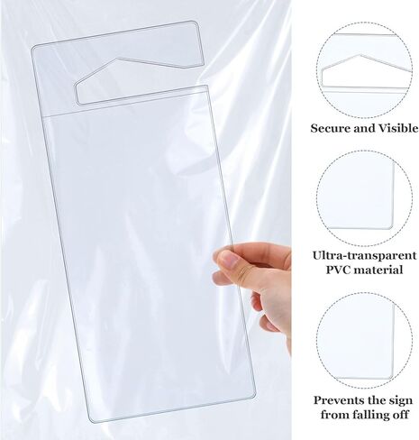 8 عبوات من حامل بطاقات الإعاقة للسيارات، تصريح وقوف السيارات PVC الشفاف، كم علامة تعليق 10.2 بوصة × 4.5 بوصة، ملحقات مرآة الرؤية الخلفية، ملحقات المعاقين للحياة اليومية in Saudi Arabia