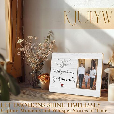 Godparents Proposal Gifts 4x6 Picture Frame, Godparent Gifts for Baptism from Godchild, Will You Be My Godparents Picture Photo Frames for Desk Tabletop Wall Decoration in Saudi Arabia