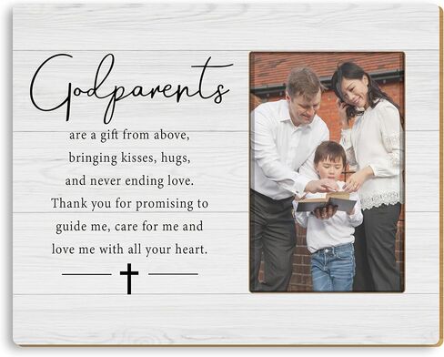 Godparents Proposal Gifts 4x6 Picture Frame, Godparent Gifts for Baptism from Godchild, Will You Be My Godparents Picture Photo Frames for Desk Tabletop Wall Decoration in Saudi Arabia