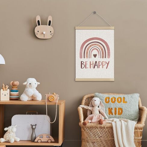 Boho Rainbow Classroom Decor Poster Hanger Frame 12x16 Inch, Boho Room Decor Girl Boy, Be Happy Inspirational Wall Art Decor for Girls Boys Bedroom Playroom Classroom in Saudi Arabia