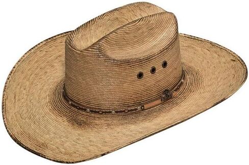 Ariat COSTUME_HEADWEAR قبعة غربية للرجال من Ariat مصنوعة من النخيل SS وحافة نحاسية (7) in Saudi Arabia