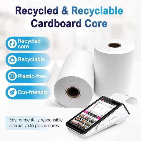 Pax Thermal Receipt Paper Rolls (20 Rolls) for Pax POS & Terminal Printers – Credit Card Machine Receipt Paper Compatible with A920 A910 A930 S920 A800, BPA Free in Kuwait