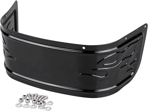 Chrome Flame Style Front Fender Trim Skirt For Harley Touring Ultra Classic Electra Glide Tri Glide 2014-2023 in Saudi Arabia
