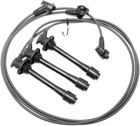 Rareelectrical New Spark Plug Wire Compatible With Toyota Tacoma Base 6 Cyl 3.4L Tundra Sr5 6 Cyl 3.4L T100 One-Ton Dlx 6 Cyl 3.4L T100 Dlx 6 Cyl 3.4L 1995-2004 By Rept504807 in Saudi Arabia