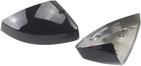 Replacement Rearview Side Mirror Covers Cap Carbon Fiber Pattern Pattern Pattern Glossy A3 S3 8V RS3 2013-2019 Side Assist Caps(4.Carbon with assist) in Saudi Arabia