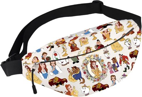 BWWKTOP Princess Waist Bag Beauty Fans Gift Cursed Prince Fanny Pack Fairy Tales Merch (Bea Princess-WB) in Saudi Arabia