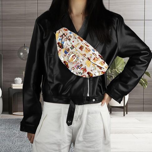 BWWKTOP Princess Waist Bag Beauty Fans Gift Cursed Prince Fanny Pack Fairy Tales Merch (Bea Princess-WB) in Saudi Arabia