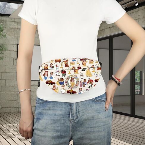 BWWKTOP Princess Waist Bag Beauty Fans Gift Cursed Prince Fanny Pack Fairy Tales Merch (Bea Princess-WB) in Saudi Arabia