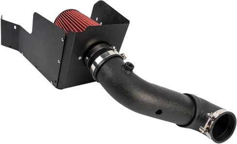 PHILTOP 3.5" Cold Air Intake Kit System + Heat Shield Compatible with Dodge for 2009-2018 Ram 1500 5.7L, 2019-2024 Ram 1500 Classic 5.7L, High Performance, Red in Saudi Arabia