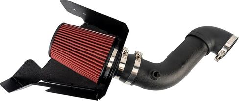PHILTOP 3.5" Cold Air Intake Kit System + Heat Shield Compatible with Dodge for 2009-2018 Ram 1500 5.7L, 2019-2024 Ram 1500 Classic 5.7L, High Performance, Red in Saudi Arabia