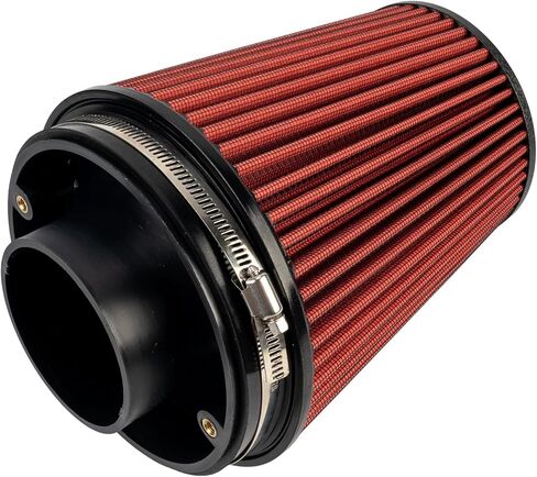 PHILTOP 3.5" Cold Air Intake Kit System + Heat Shield Compatible with Dodge for 2009-2018 Ram 1500 5.7L, 2019-2024 Ram 1500 Classic 5.7L, High Performance, Red in Saudi Arabia