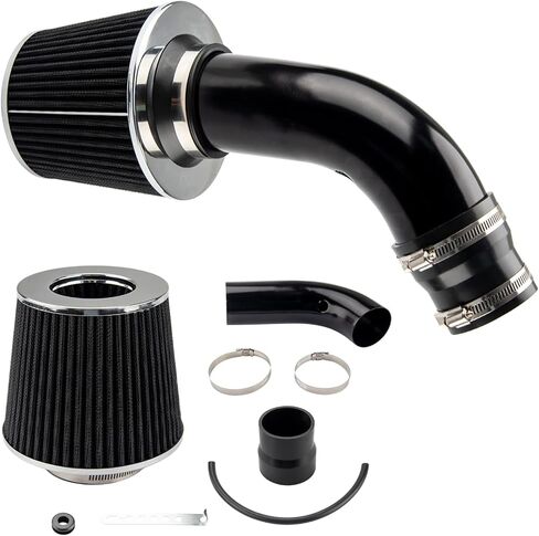 PHILTOP 3" Cold Air Intake Kit System Fit for Acura Civic, Accord, CR-V, Odyssey, Pilot, Sonata, 3, RX350, Santa Fe, MDX, Accent, Fit, Elantra, Ridgeline, TL, High Performance, Black in Saudi Arabia