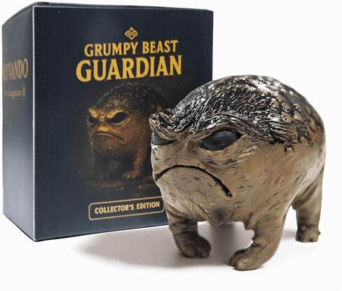 Weird Grumpy Angry Frog Toad Statue – Ugly Cute Resin Sculpture for Garden, Desk or Home Décor, Tiny Novelty Figurine with Gift Box, 1pcs in Saudi Arabia