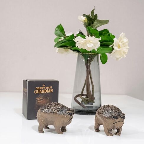 Weird Grumpy Angry Frog Toad Statue – Ugly Cute Resin Sculpture for Garden, Desk or Home Décor, Tiny Novelty Figurine with Gift Box, 1pcs in Saudi Arabia