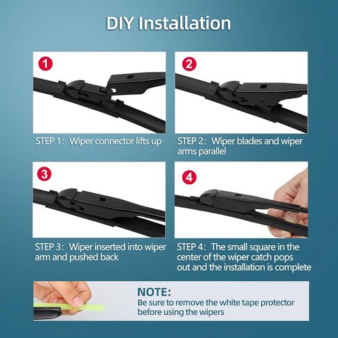 3-Piece Wiper Blades for Mazda CX-5 2017 2018 2019 2020 2021 2022 2023 2024 2025 Replacement for All-Season Front and Rear Original Equipment Windshield Wipers Set​ in Saudi Arabia
