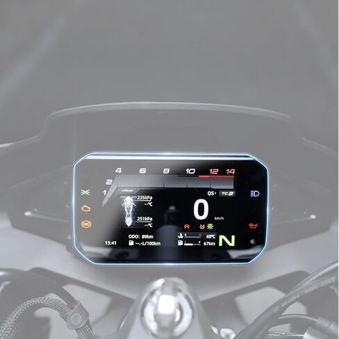 قطعتان من غطاء حماية لوحة القيادة عالي الدقة مضاد للخدش متوافق مع CFMOTO 675SS/675NK 2025، بما في ذلك أدوات التثبيت، وملحقات CFMOTO 675SS، وملحقات CFMOTO 675NK in Saudi Arabia