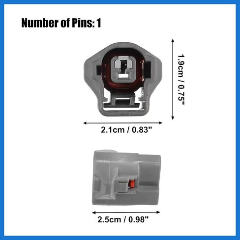 1 Set 1 Pin Knock Sensor Connector Adapter Plug Clip Kit Replacement for Toyota Auto Accessories in Saudi Arabia