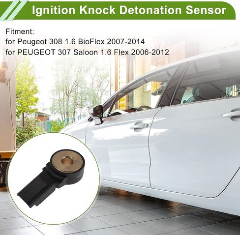 No.1920FR Ignition Knock Detonation Sensor for Peugeot 308 1.6 BioFlex 2007-2014 for PEUGEOT 307 Saloon 1.6 Flex 2006-2012 Engine Knock Sensor 1 Pc in Saudi Arabia