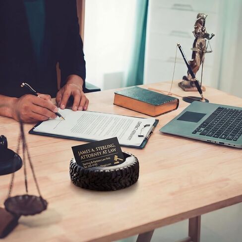 حامل بطاقة عمل الإطارات، حامل عرض متجر العجلات، سطح مكتب أسود لسطح المكتب، المكتب، المدرسة، هدايا ميكانيكية رائعة، ملحقات محبي السيارات in Kuwait