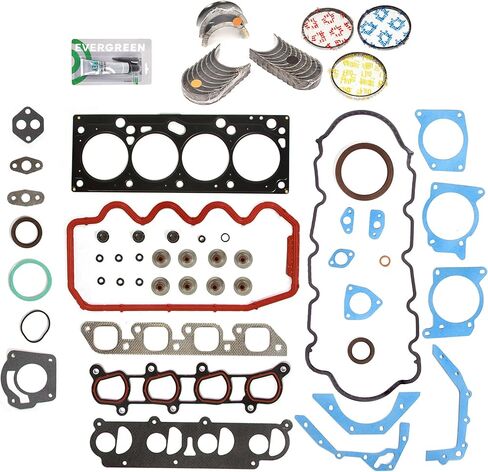 Evergreen SA-3129802572-2 Full Gasket Set Bearings Rings Compatible With/For 00-04 Ford Focus 2.0 SOHC VIN P in Saudi Arabia