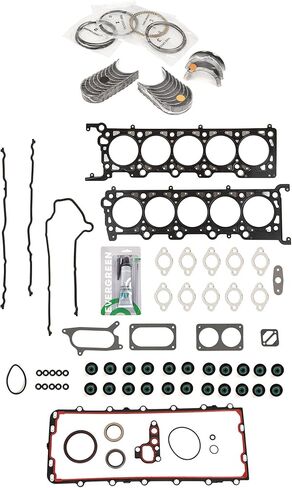 Evergreen SA-5494197857-4 مجموعة حشية كاملة حلقات محامل متوافقة مع/لـ 97-02 Ford Excursion F250 F350 E350 6.8L SOHC in Saudi Arabia