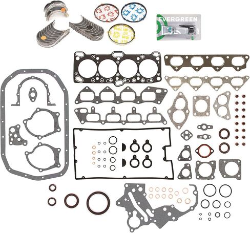 Evergreen SA-5494199776-2 مجموعة حشية كاملة محامل حلقات متوافقة مع/لـ 92-95 Hyundai Elantra 1.6L DOHC in Saudi Arabia