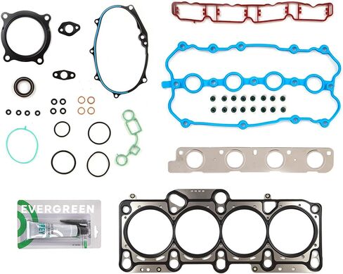Evergreen SA-3129800912-2 Full Gasket Set Bearings Rings Compatible With/For 05-06 Audi A3 A4 Quattro Turbo 2.0L DOHC BPY in Saudi Arabia