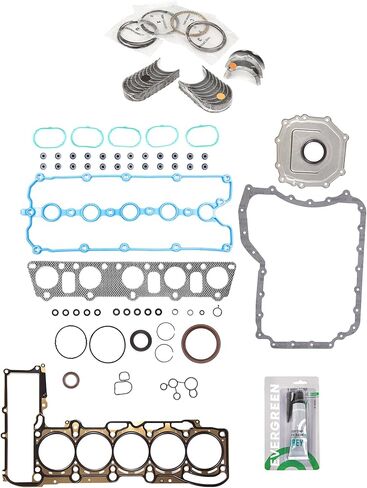 Evergreen SA-3129800905-4 مجموعة حشية كاملة محامل حلقات متوافقة مع/لـ 05-14 Volkswagen Jetta Beetle Rabbit 2.5 DOHC in Saudi Arabia