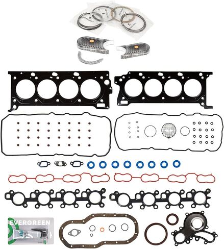 Evergreen SA-5494199042-2 Full Gasket Set Bearings Rings Compatible With/For 08-13 Lexus Toyota 5.7L DOHC 3URFE in Saudi Arabia