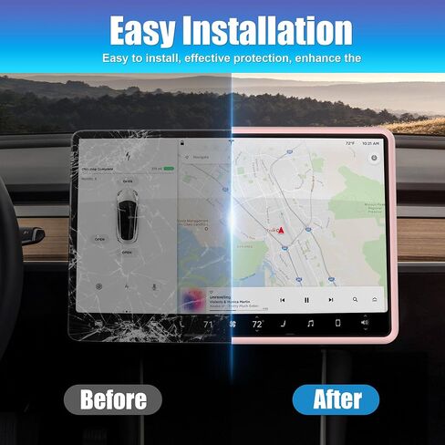 غطاء وحدة التحكم المركزية 3 قطع مصمم لطراز Tesla 3/Y 2021-2025 (ليس للطراز 3 Highland/Model Y Juniper)، ملحقات وحدة التحكم المركزية للطراز 3/Y الداخلي وردي فاتح in Kuwait