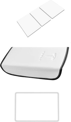 غطاء وحدة التحكم المركزية 3 قطع مصمم لطراز Tesla 3/Y 2021-2025 (ليس للطراز 3 Highland/Model Y Juniper)، ملحقات وحدة التحكم المركزية للطراز 3/Y الداخلي وردي فاتح in Kuwait