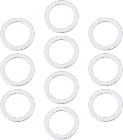 10pcs Car Oil Pipe Aluminum Sealing Ring N 0138487 16x22x1.5mm Compatible with VW in Kuwait