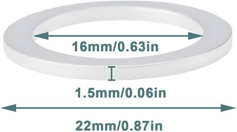 10pcs Car Oil Pipe Aluminum Sealing Ring N 0138487 16x22x1.5mm Compatible with VW in Kuwait