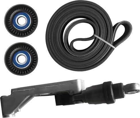 4627038AA-KIT طقم حزام القيادة مع شداد الحزام وبكرات التباطؤ لاستبدال جيب رانجلر JK 3.6L 2012-2018، 4627038AA in Saudi Arabia