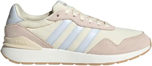 حذاء رياضي برباط من adidas Run 60S 4.0 كاجوال - أبيض فاتح in Saudi Arabia