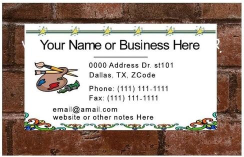 100 Business Cards for Artist, Art, Professionals, Excellent (Art) in Saudi Arabia