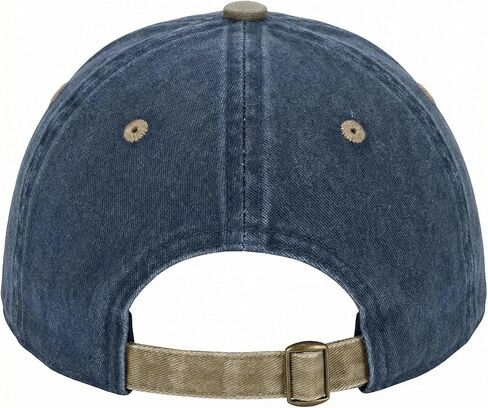 Old & Don't Care Baseball Cap, Vintage Washed Cotton, 3D Embroidery, Adjustable Strap, Retro Style in Saudi Arabia