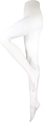 NuVein Compression Pantyhose, 15-20 mmHg Support, Women's Sheer Nylon Hosiery Tights, Closed Toe, White, Medium in Saudi Arabia