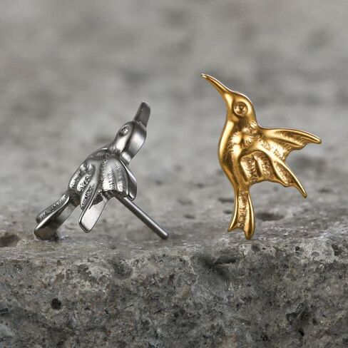16G ASTM F136 Titanium Threadless/Threaded Studs Crystal with bird Tops for Conch,Tragus,Helix,Lobe Come With 6mm/8mm Lengths Post Flatback earring nose Jewelry in Saudi Arabia
