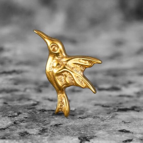 16G ASTM F136 Titanium Threadless/Threaded Studs Crystal with bird Tops for Conch,Tragus,Helix,Lobe Come With 6mm/8mm Lengths Post Flatback earring nose Jewelry in Saudi Arabia