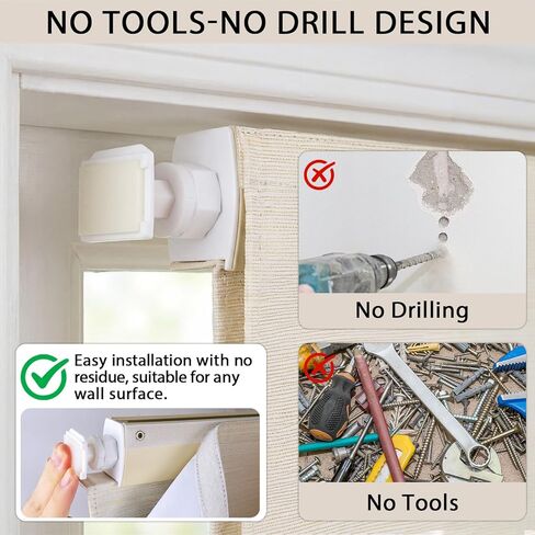 artpuch لا حفر ظلال رومانية لاسلكية للنوافذ، ظلال نافذة التعتيم مع حماية من الأشعة فوق البنفسجية، ستائر النوافذ الرومانية الخصوصية لغرفة النوم غرفة المعيشة مكتب المنزل الداخلي، 34 "ث × 64" ح، البيج in Kuwait