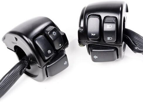 Bundle Black Forward Controls Kit + 1" Hand Grips Handlebar Switch Clutch Lever Brake Master Cylinder Compatible with 2004-2012 Harley Sportster XL 883 1200 in Saudi Arabia
