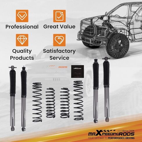 طقم رفع التعليق maxpeedingrods 2.5 بوصة لسيارة جيب رانجلر JK غير محدود 2007-2018 JKU الجبهة الخلفية لفائف النوابض الفرامل خط نقل الأقواس in Saudi Arabia
