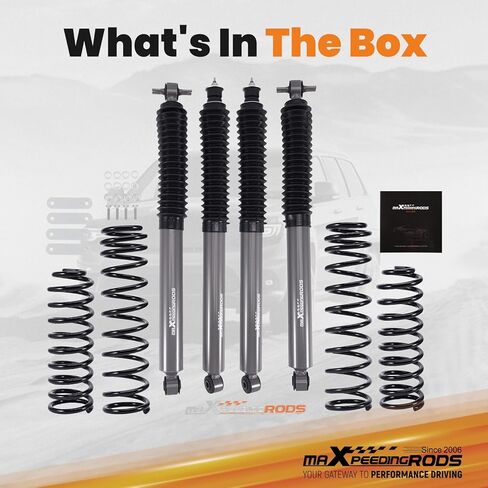 طقم رفع التعليق maxpeedingrods 2.5 بوصة لسيارة جيب رانجلر JK غير محدود 2007-2018 JKU الجبهة الخلفية لفائف النوابض الفرامل خط نقل الأقواس in Saudi Arabia