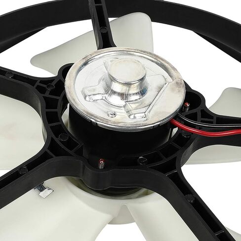 Cooling Fan Assembly Compatible with 1994-1997 for Honda for Accord 2.2L 1997-2001 for Honda for Prelude 2.2L, Black&White Radiator Fan Direct Fit Replacement for Engine Cooling Fan in Saudi Arabia