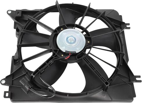 مجموعة مروحة تبريد الرادياتير متوافقة مع 2017-2022 لهوندا لـ CR-V 1.5L 2017 لهوندا لـ CR-V 2.4L، مروحة مشعاع سوداء مناسبة مباشرة للاستبدال لمروحة تبريد المحرك in Saudi Arabia